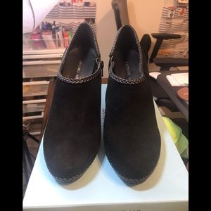 Antonio Melani Black Suede Booties